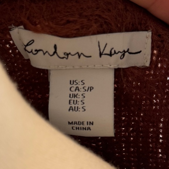 London Kaye - Fluffy Sweather - Brown Pink - Picture 4 of 5